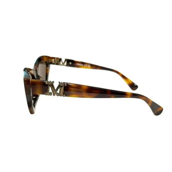 Max Mara Tortoiseshell Cat Eye Sunglasses MM0057 52E With Case & Cloth New - Picture 3 of 7
